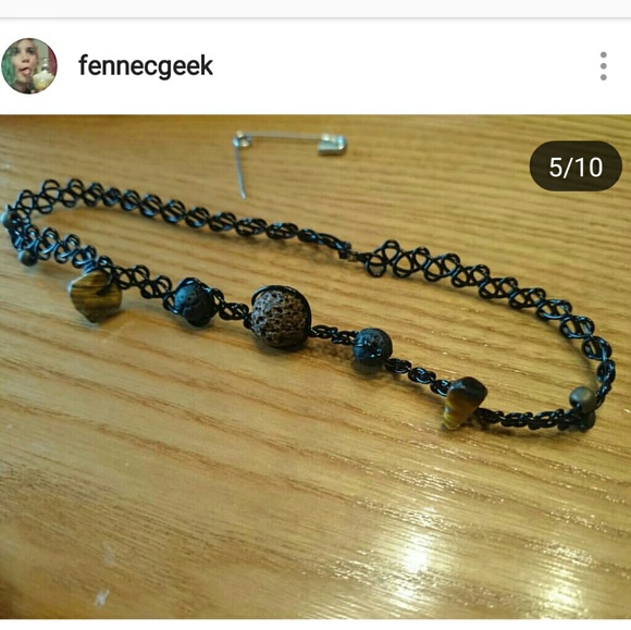 "Neutrals" Tattoo Choker - Picture 1 of 3